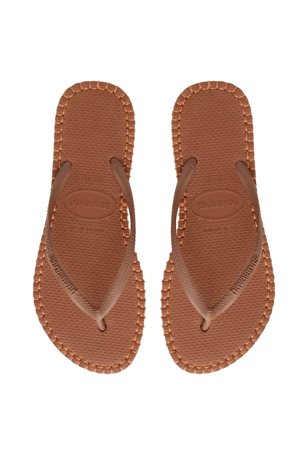 RUST Flatform Flip Flops image number 1
