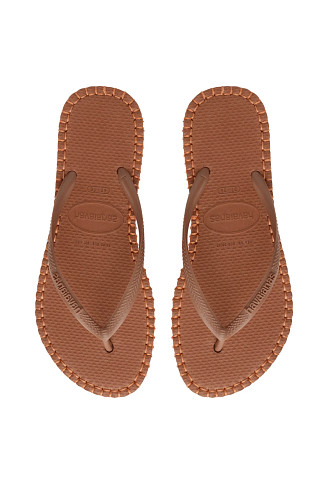 RUST Flatform Flip Flops