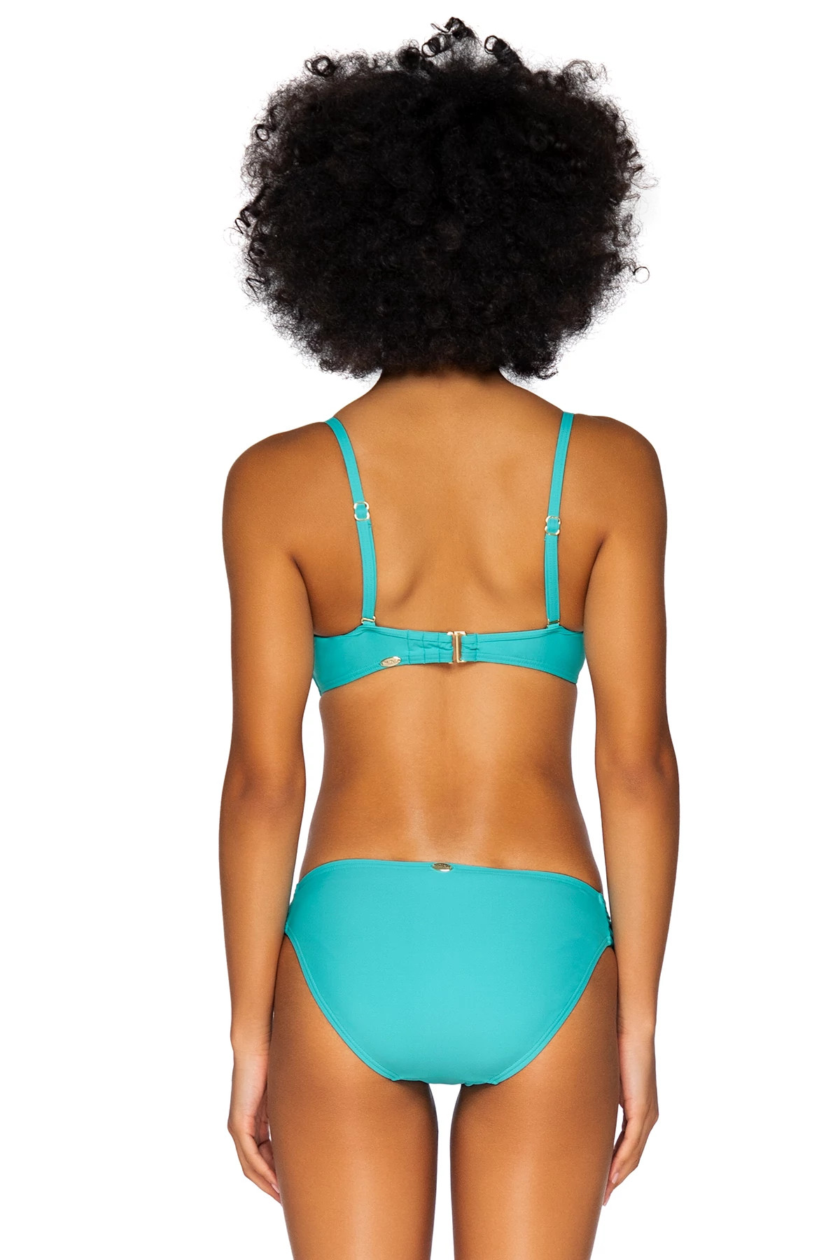 SEASIDE AQUA Iconic Twist Underwire Bandeau Bikini Top (D+ Cup) image number 2