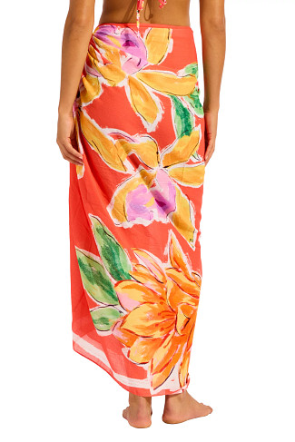 SUMMER MELON Hot House Flowers Sarong