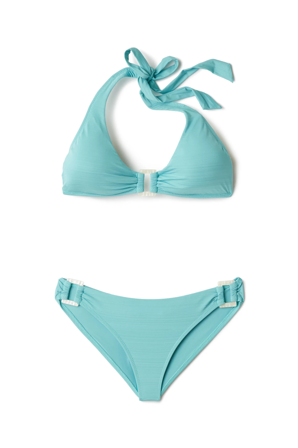 COASTAL BLUE Malibu Halter Bikini Top image number 4