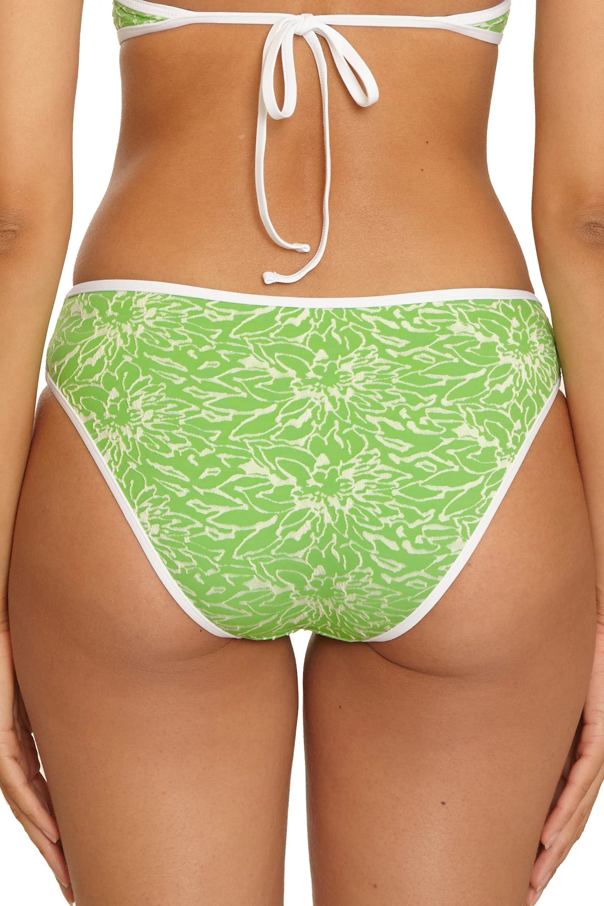 GREEN APPLE Adela Jacquard Hipster Bikini Bottom image number 2
