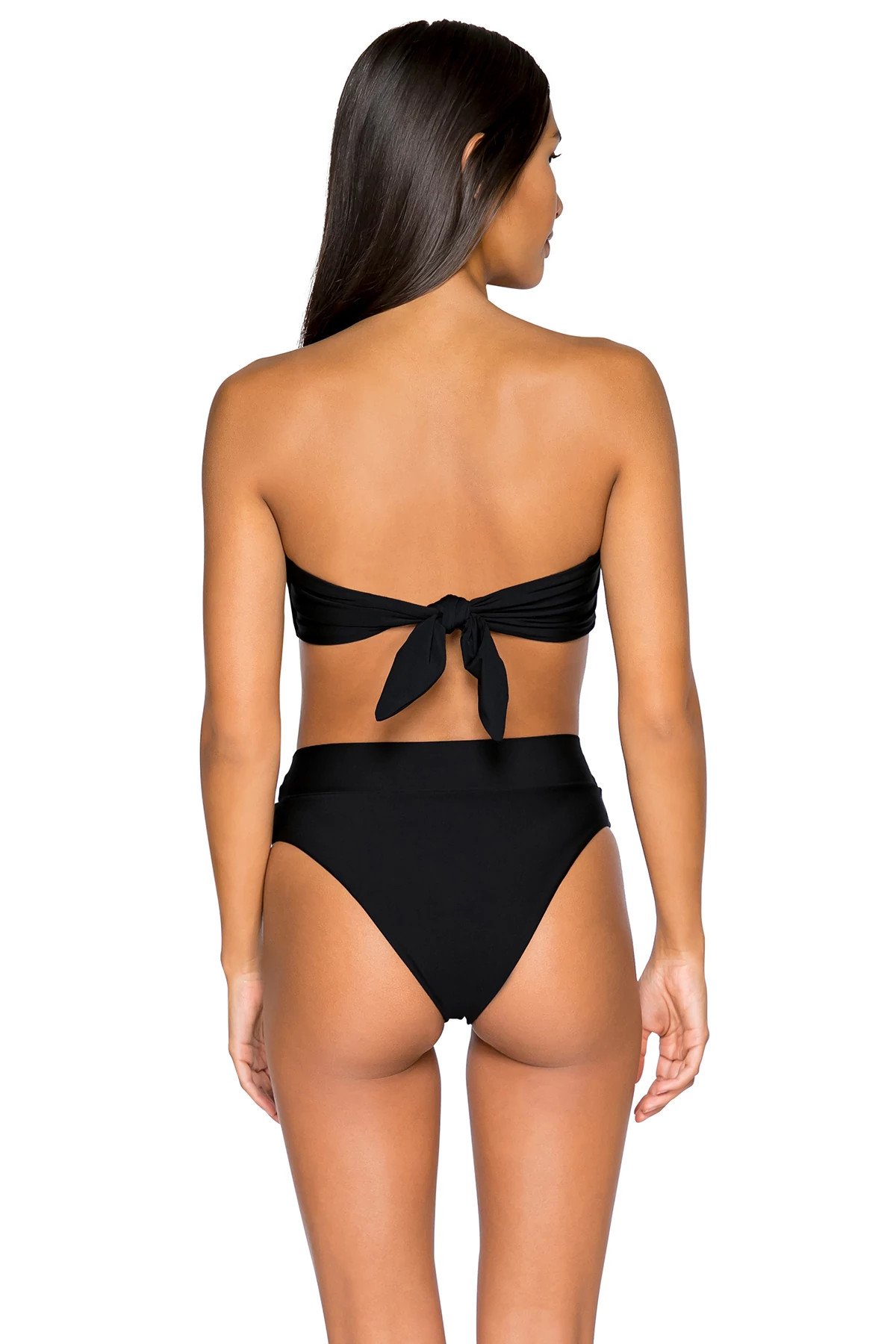 BLACK OUT Calypso Bandeau Bikini Top image number 4