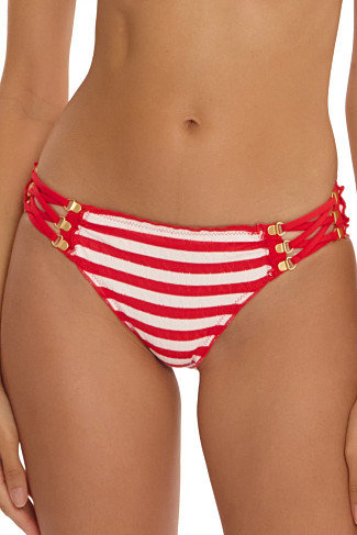 RUBY Daniella Jacquard Lace-Up Bikini Bottom
