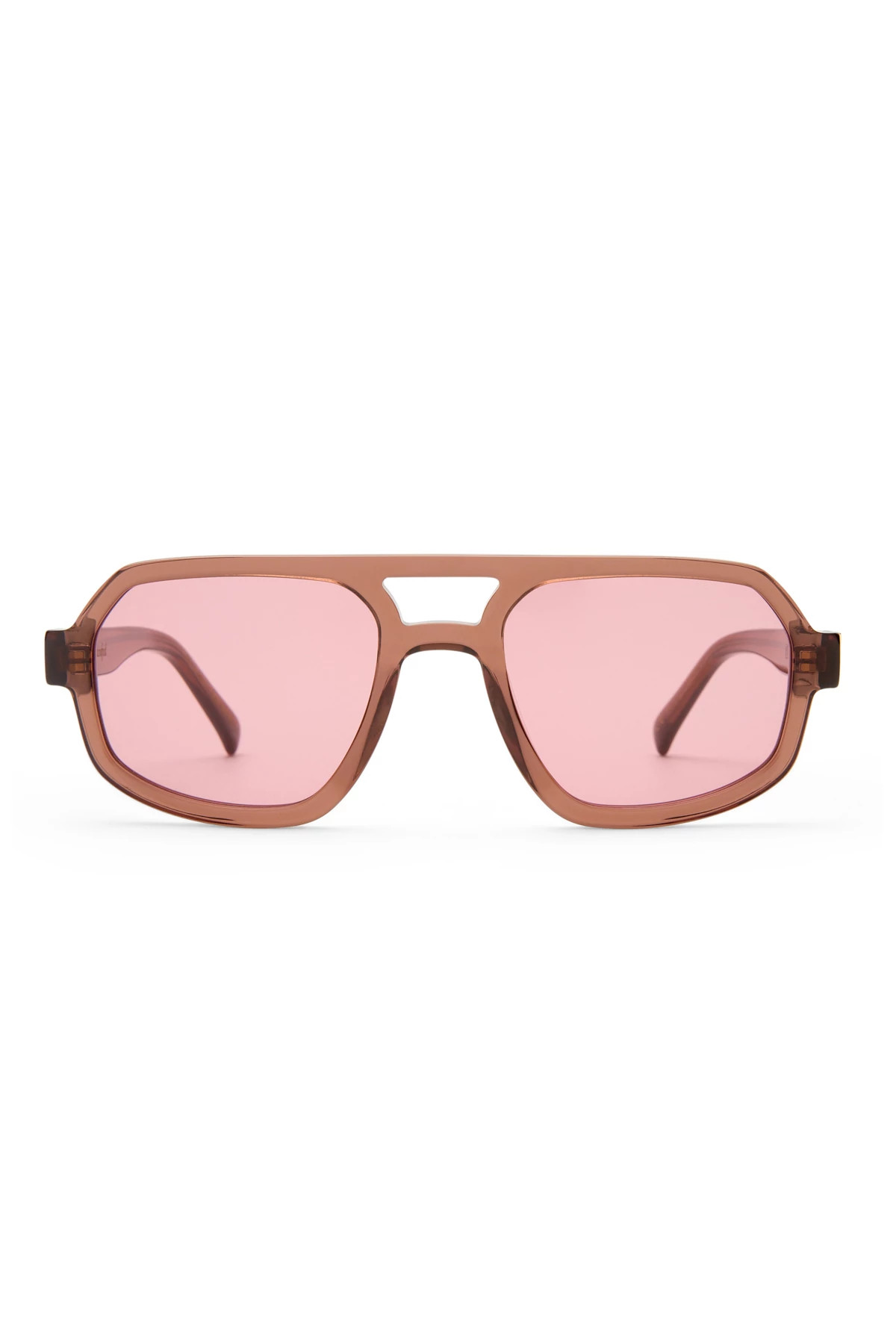 CRYSTAL BURGUNDY Banks Aviator Sunglasses image number 2