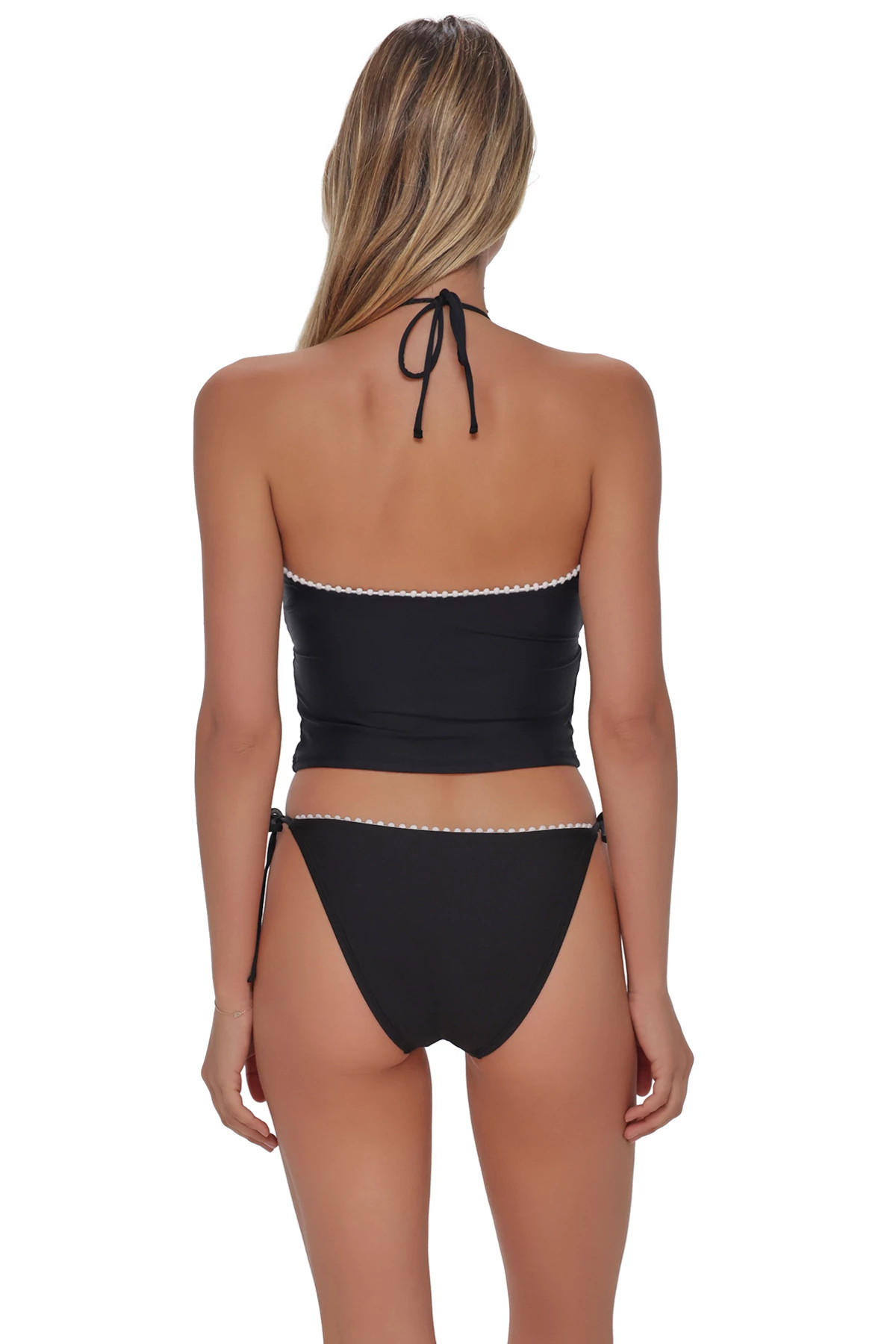 BLACK Pom Pom Dolly Crop Top image number 4