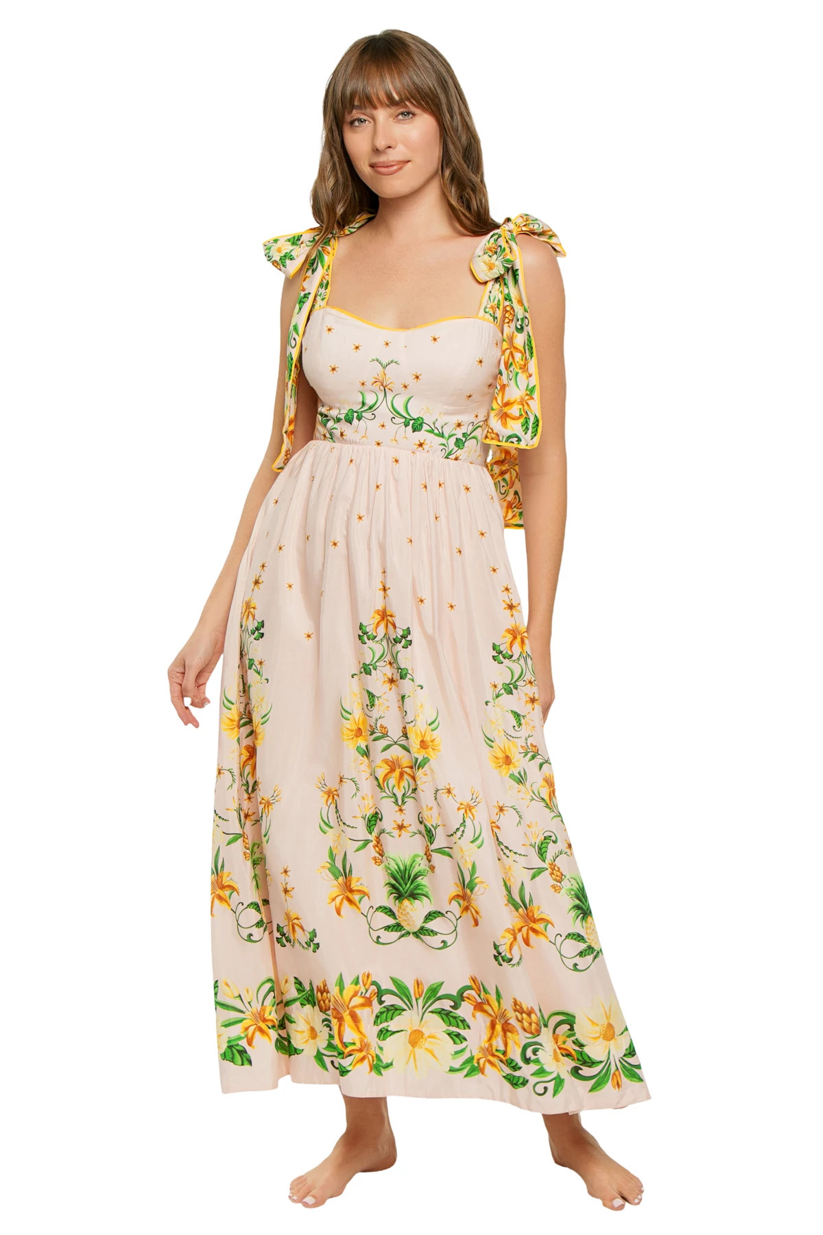 BOTANICAL BEAUTY PINK Botanical Beauty Midi Dress image number 1