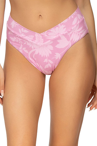 CHALET BLOSSOM Jade V-Front Banded High Waist Bikini Bottom