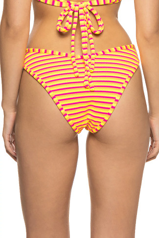 NEON STRIPES Lulu Brazilian Bikini Bottom