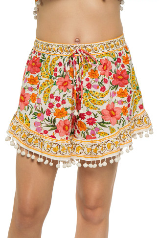 BANANA FLOWERS OFF-WHITE Banana Flowers Shorts