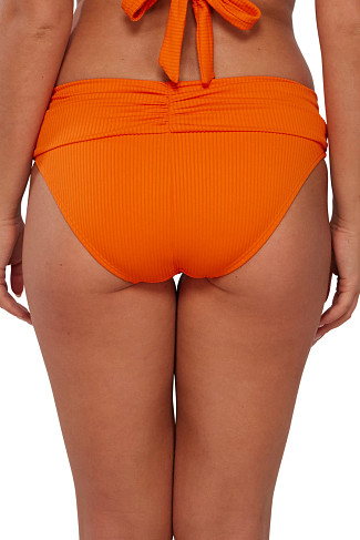 KUMQUAT SANDBAR RIB Unforgettable Banded Hipster Bikini Bottom