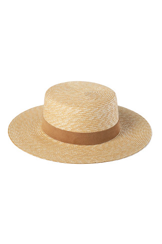 NATURAL Spencer Boater Hat