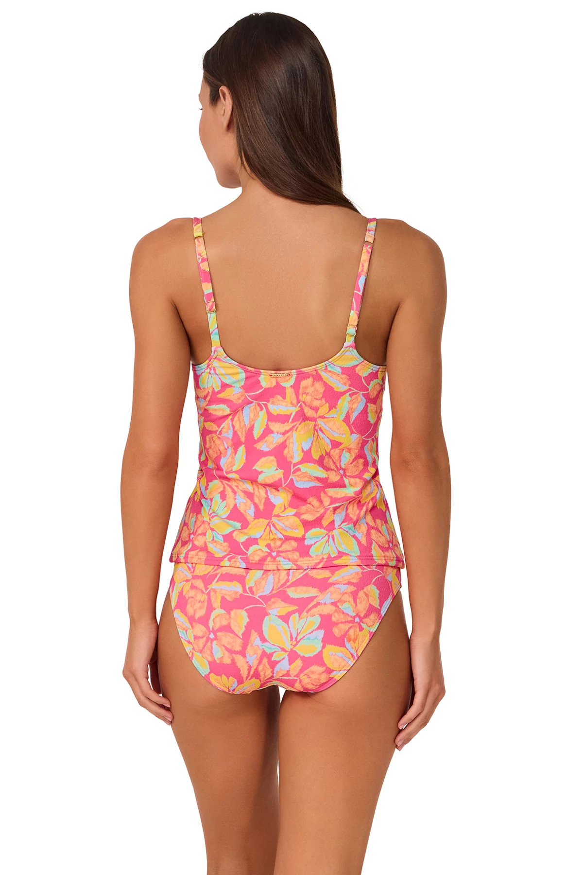 MAGIC HOUR CREPE Anya Underwire Tankini Top image number 3