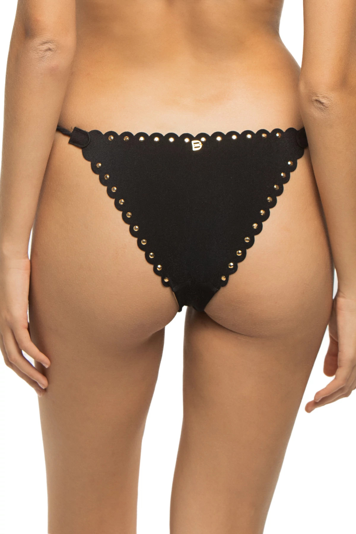 BLACK Psique Reversible Brazilian Tie Side Bikini Bottom image number 3