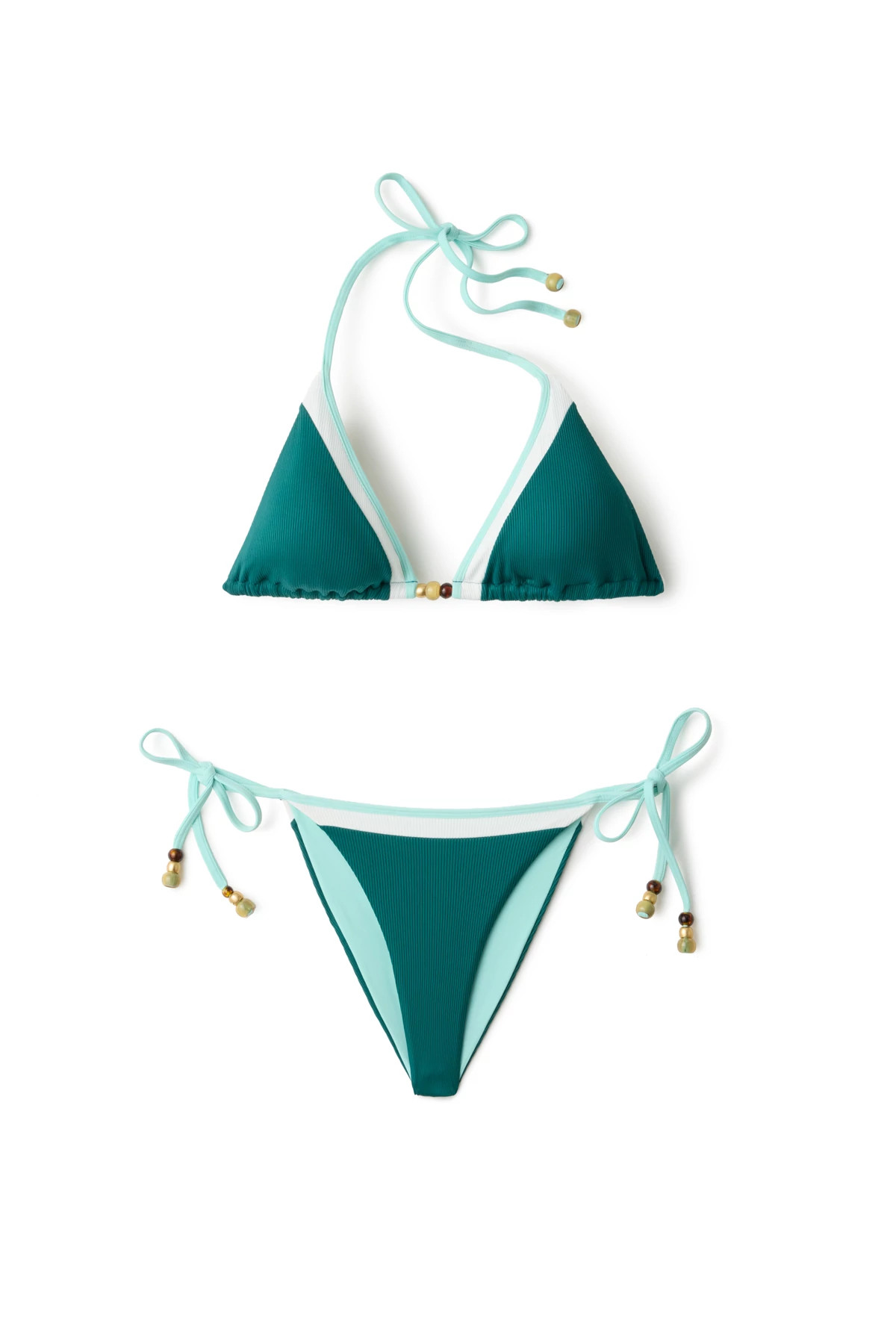 SEA GRASS Nantucket Brazilian Bikini Bottom image number 4