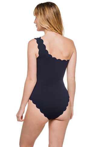 BLACK/INDIGO Santa Barbara Asymmetrical One Piece Swimsuit