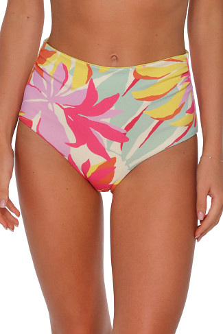 TROPICOLOR CREPE Capri Foldover High Waist Bottom