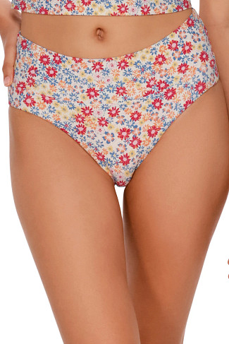 PRAIRIE PETALS Laura Fold High Waist Bikini Bottom