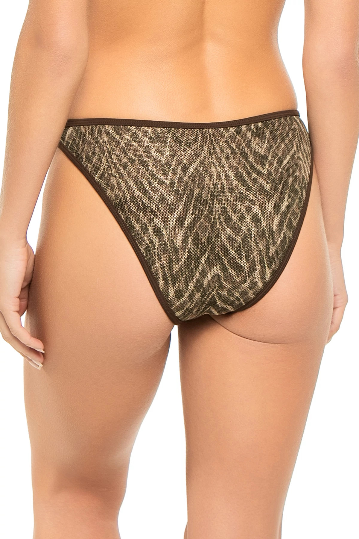 BEACH BROWN ZEBRA Isla Hipster Bikini Bottom image number 2