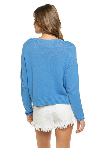MARINA Sienna Salty Cotton Knit Sweater