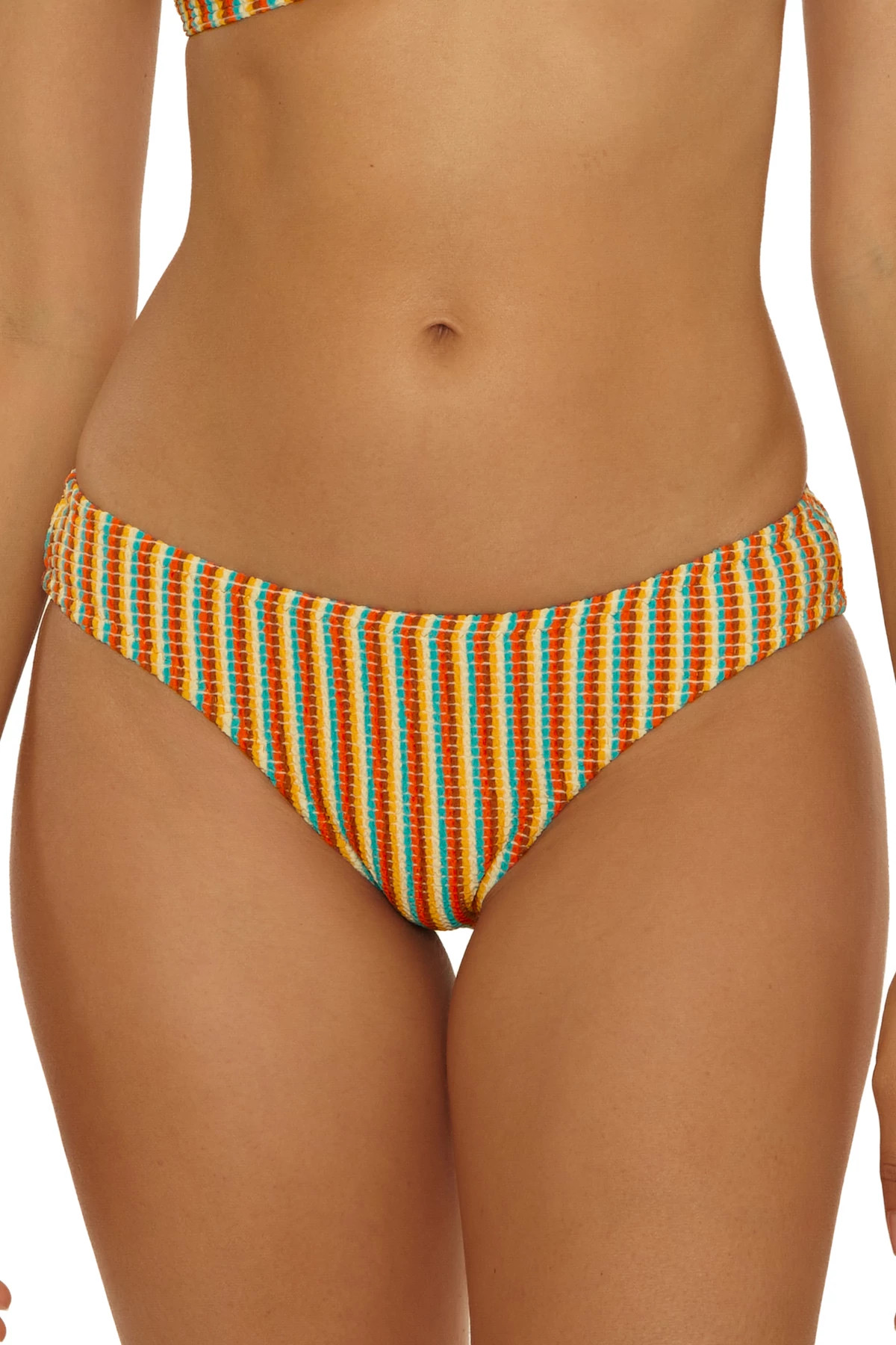 MULTI Ocean Wave Hipster Bikini Bottom image number 1