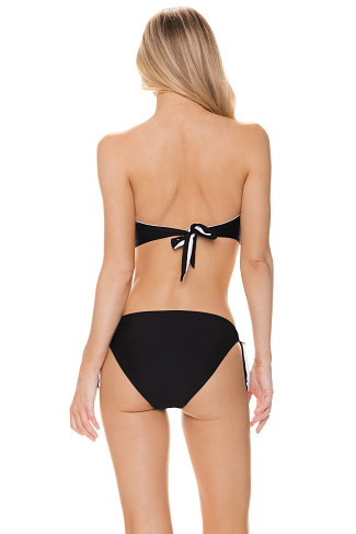 BLACK/WHITE Bandeau Bikini Top