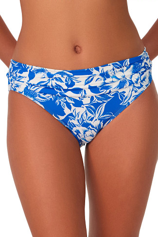 CHELSEA PETALS Unforgettable Shirred Bikini Bottom