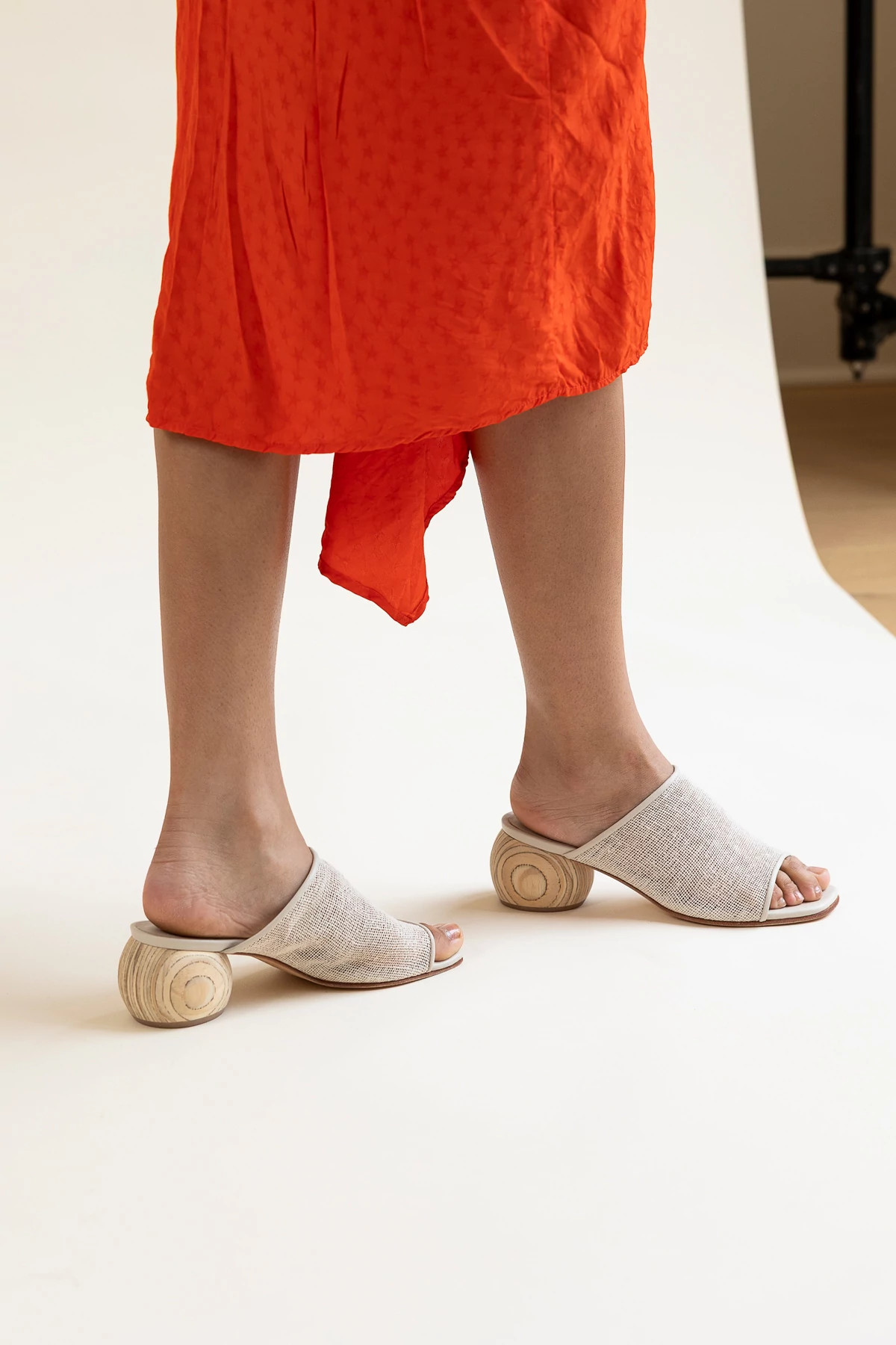 NATURAL JUTE Milla Heeled Slide image number 5