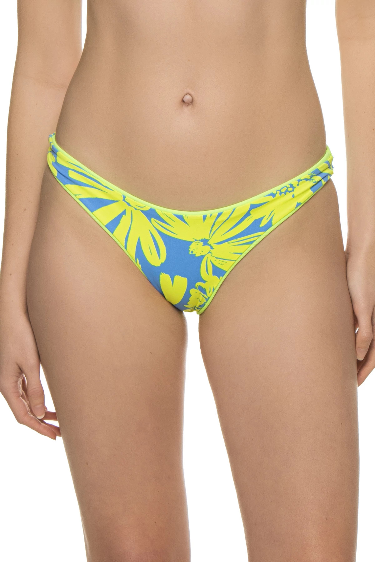 CHARTREUSE Flirt Reversible Brazilian Bikini Bottom image number 2