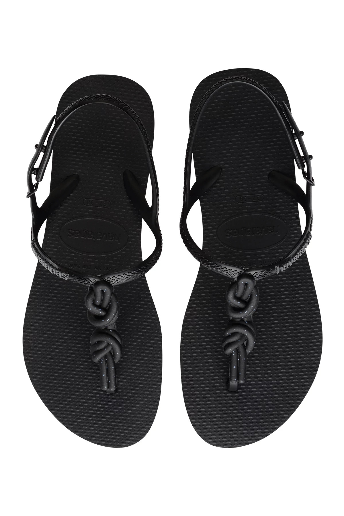 BLACK Twist Plus Sandals image number 1