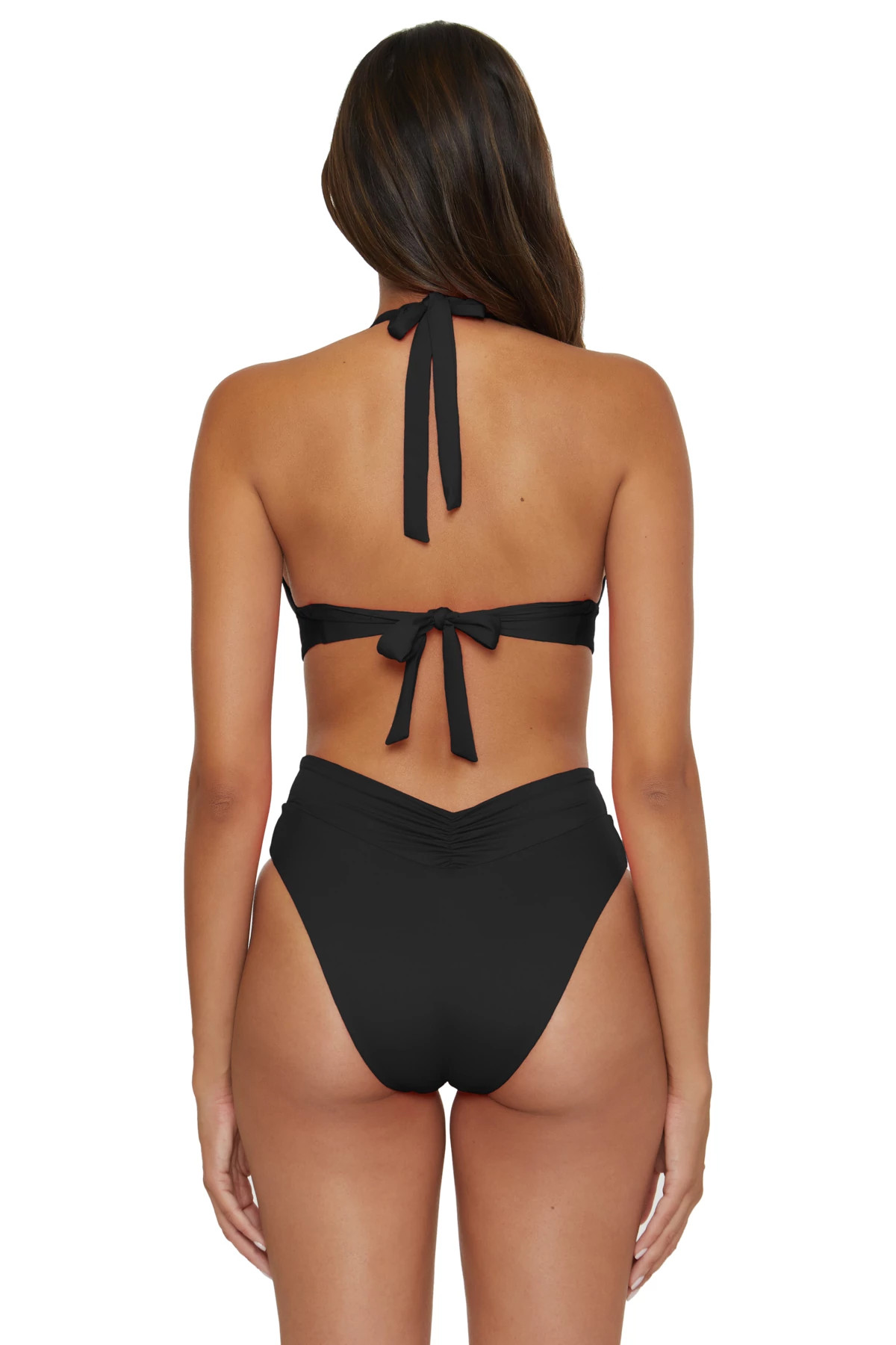 BLACK Viviana Halter Bikini Top image number 2