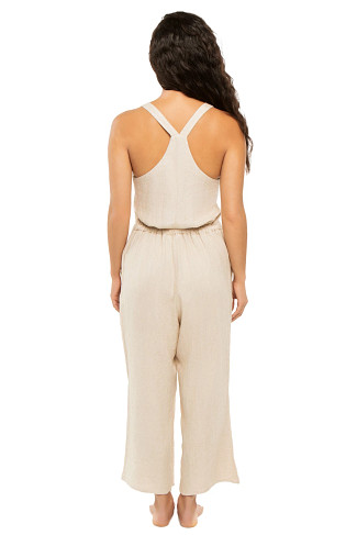 TAUPE Delphine Coast Wide Leg Jumpsuit