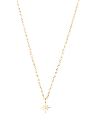 GOLD Tiny Gratitude Star Necklace