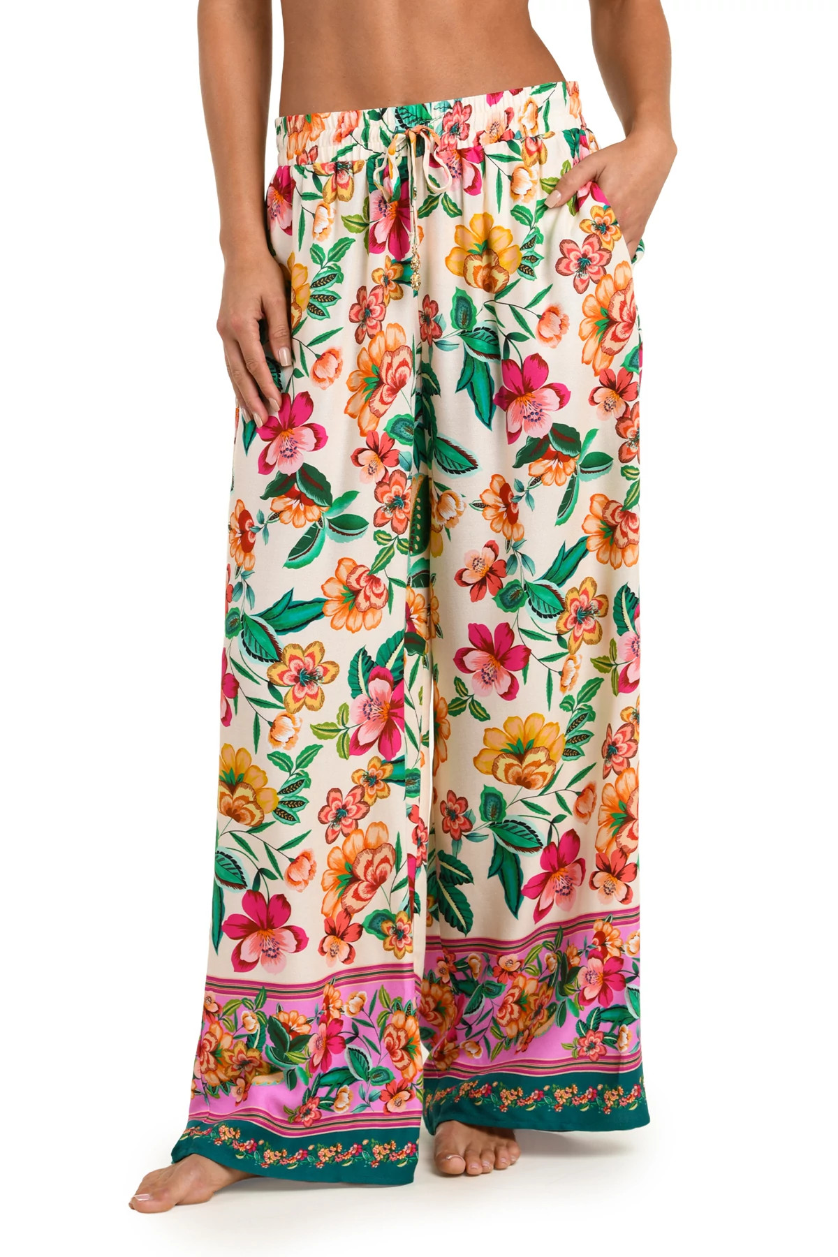 MULTI Zen Garden Beach Pants image number 1