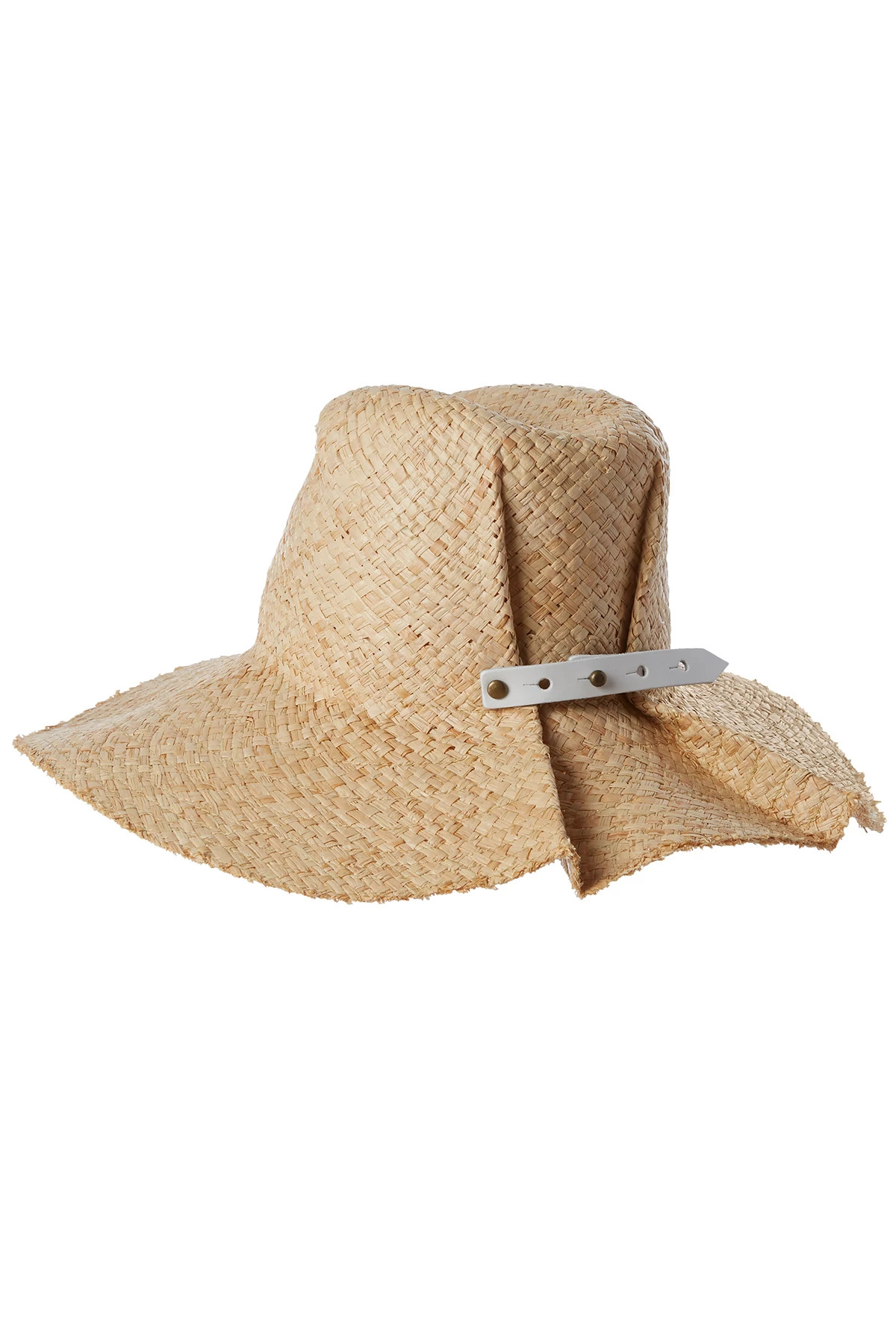 NATURAL WHITE Commando Raffia Sun Hat image number 1