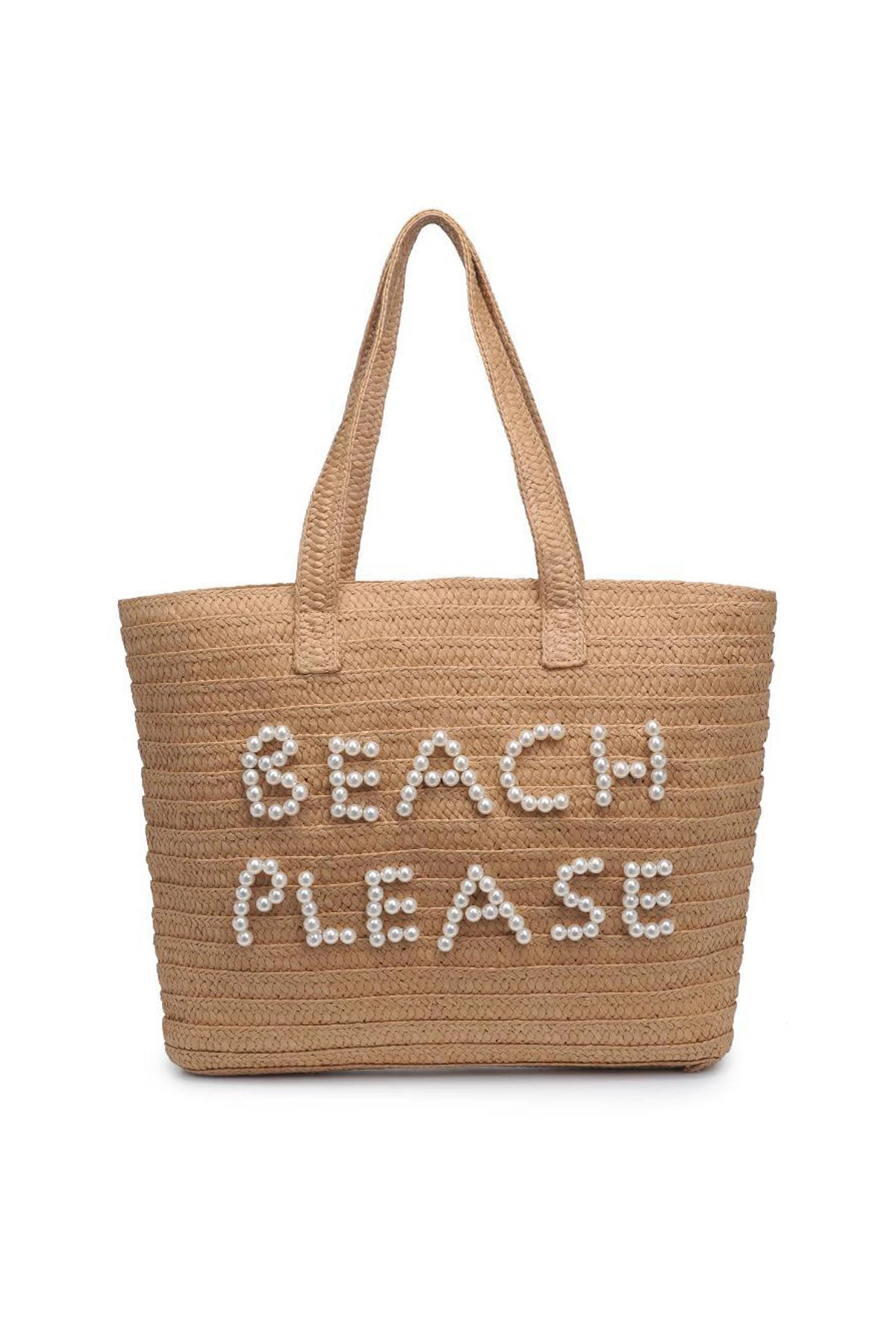 NATURAL Beach Please Tote image number 1