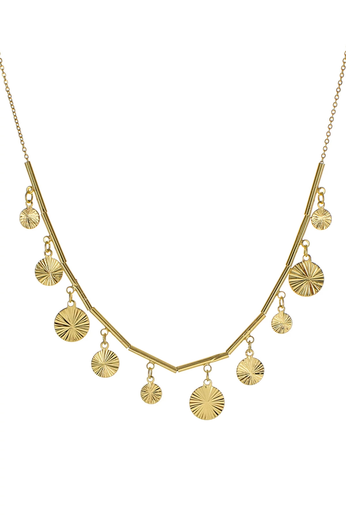 GOLD Gold Charm Necklace image number 1