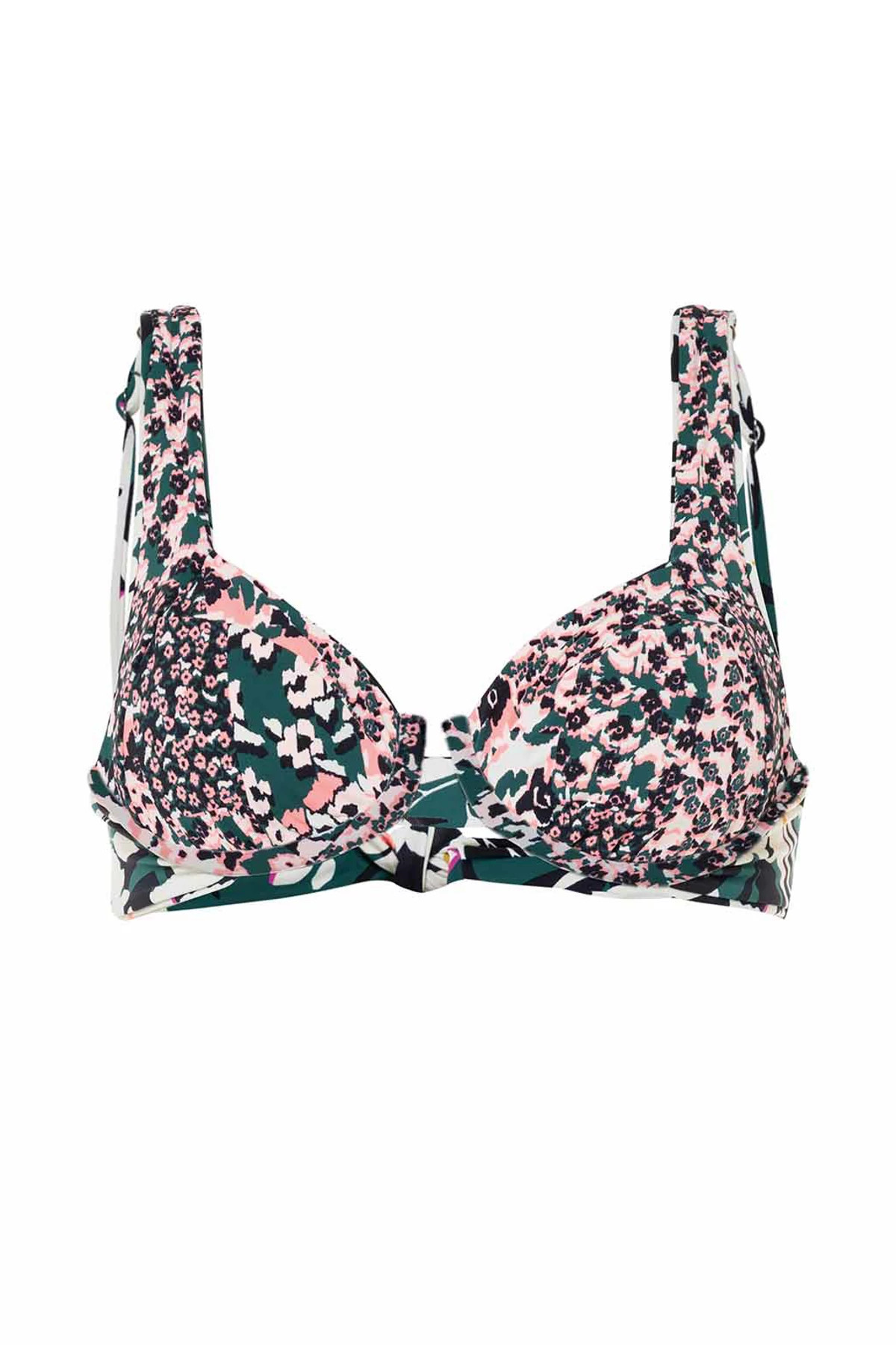 TROPICAL LEAVES Archie Reversible Underwire Bikini Top image number 5