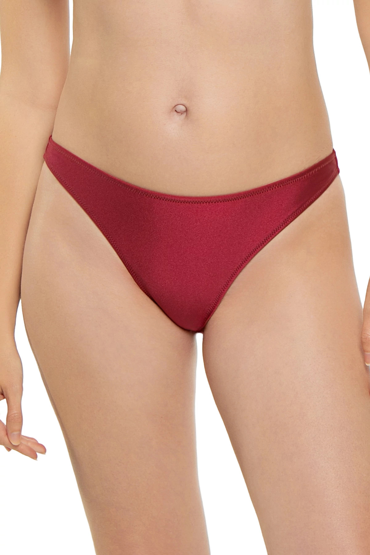 BLACK CHERRY Jean Basic Hipster Bikini Bottom image number 1