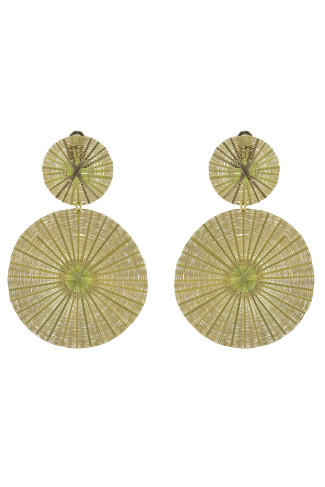 GOLD Dos Soles Dorados Circle Earrings