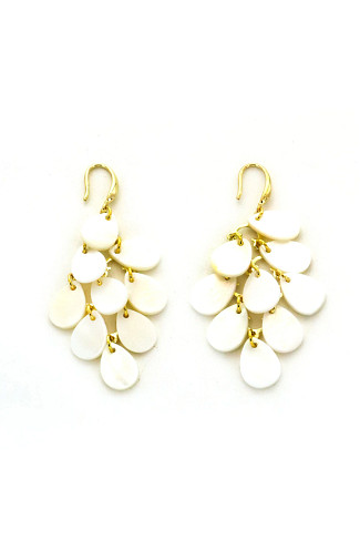 WHITE Pearl Drop Earrings
