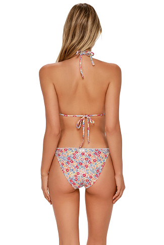 PRAIRIE PETALS Pom Pom Triangle Bikini Top