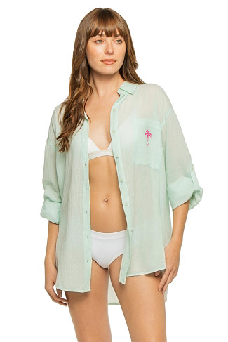 CLEAR WATER BLUE Cotton Boyshirt