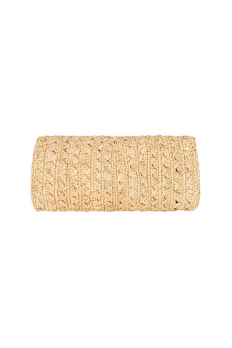 NATURAL/GOLD Donisa Clutch