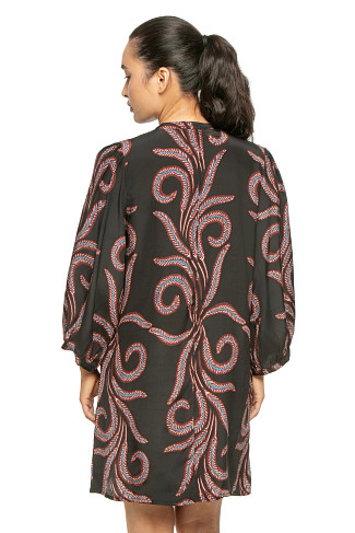 FEATHER BLACK Maria Silk Mini Dress
