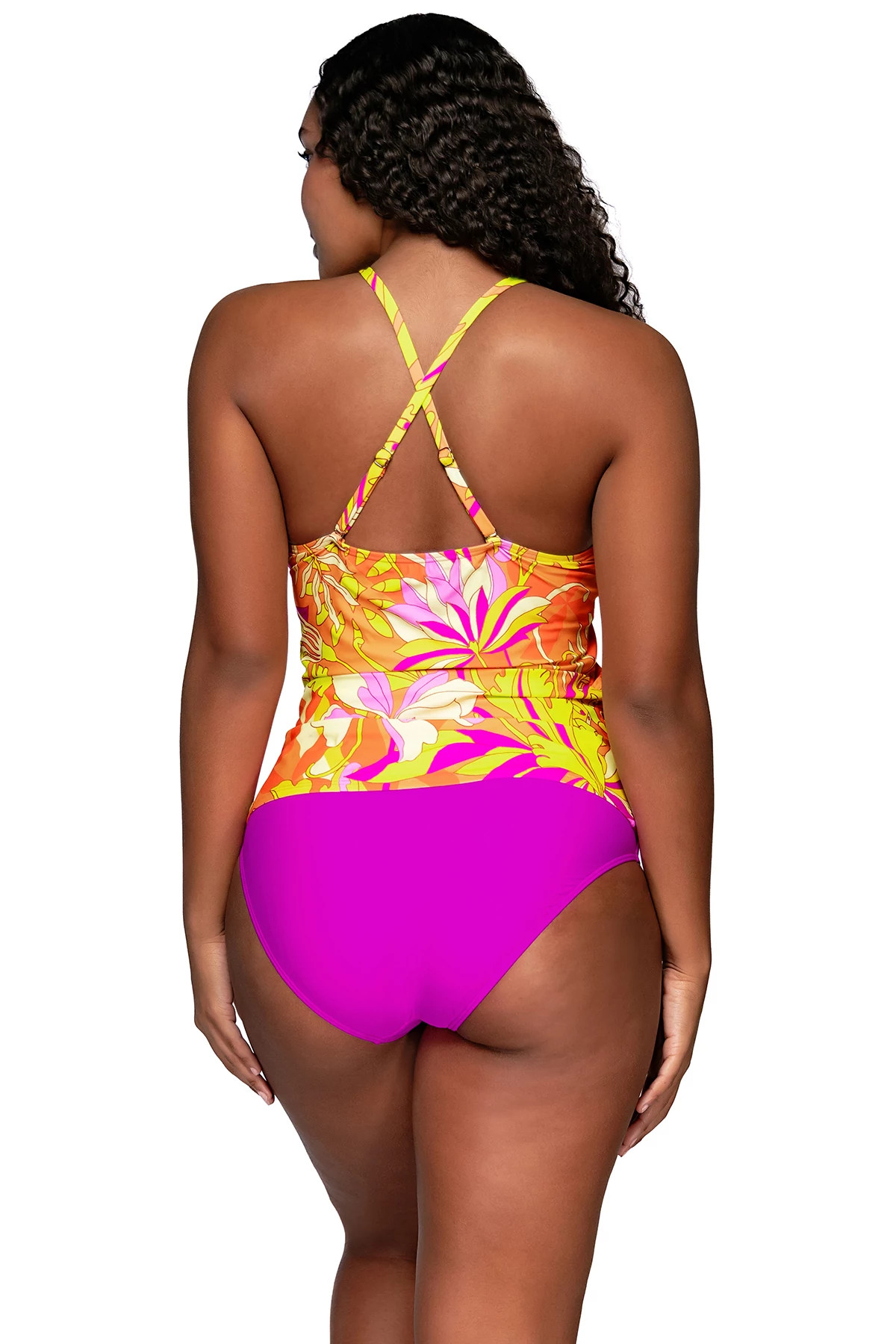 PALACE GARDEN Harlow High Neck Halterkini Top image number 2