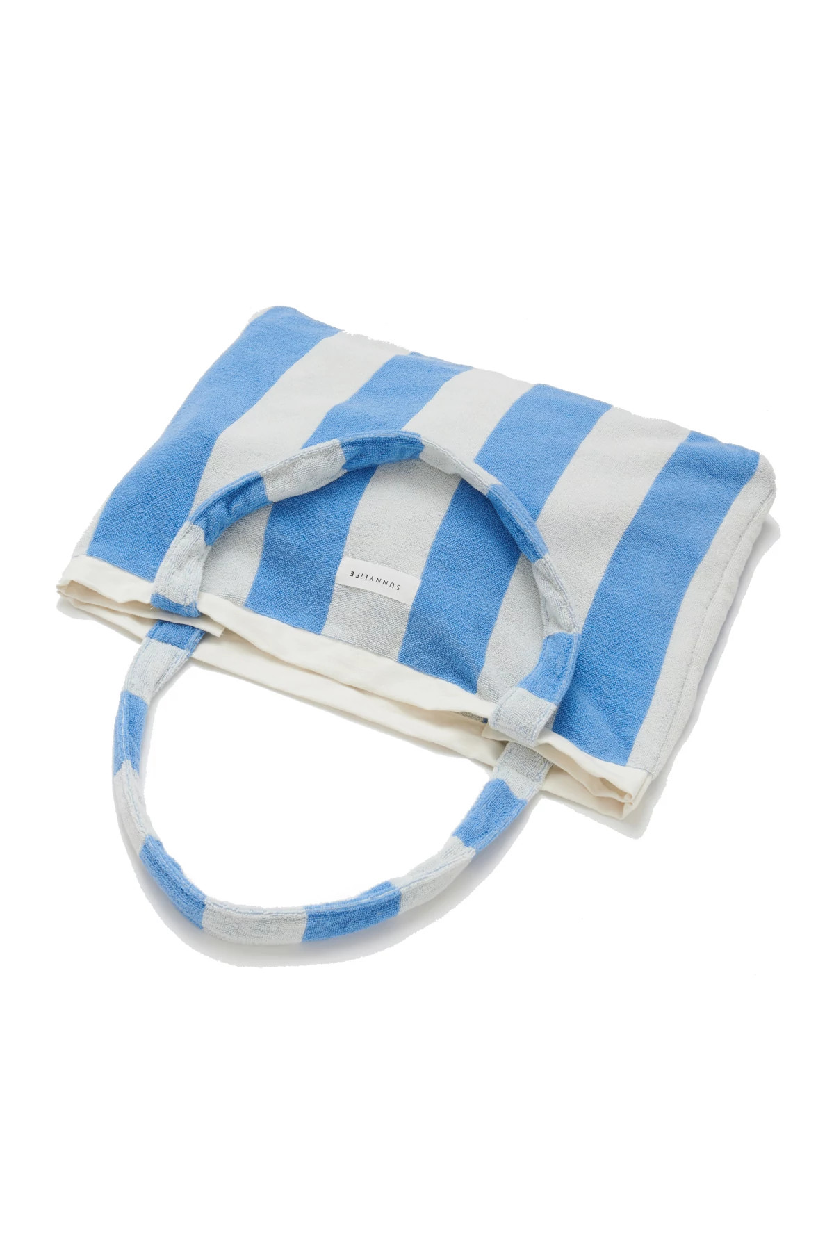 BLUE Le Weekend Beach Towel Tote Bag image number 3