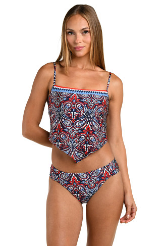 MULTI Americana Paisley Tankini Top