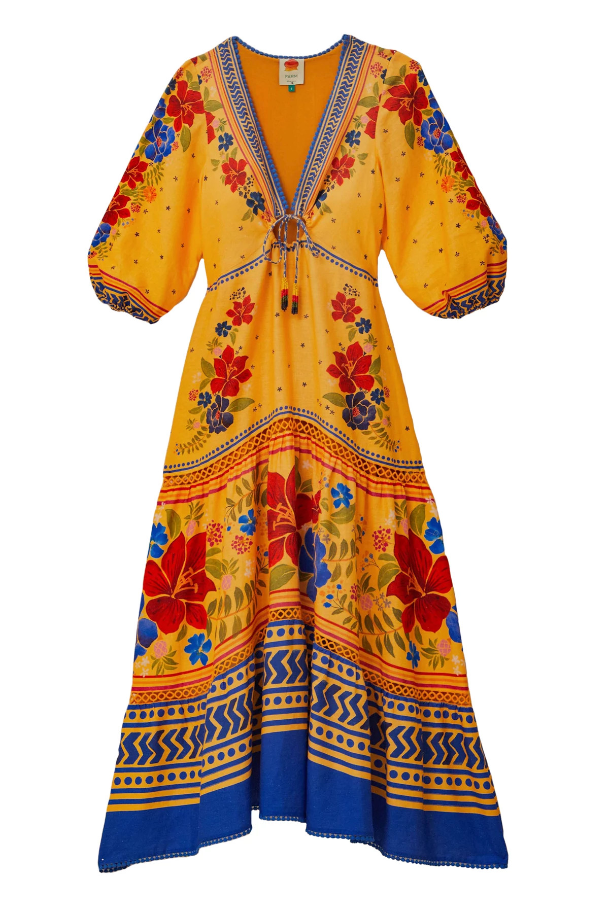 FLORAL YARD YELLOW Floral Yard Yellow Maxi Dress image number 4