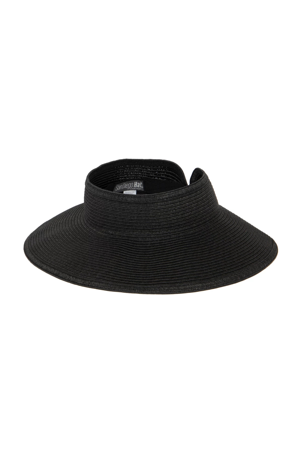 BLACK Ultrabraid Large Brim Visor image number 1